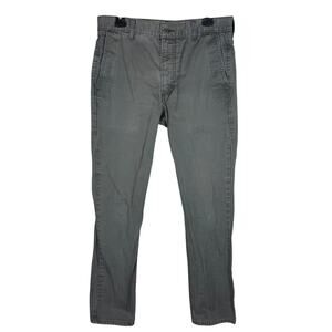 Levi's Chino Pants Men's 32x32 Gray 100% Cotton Mid-Rise Straight Leg Zip Fly